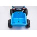 Lean Toys Elektrischer Aufsitztraktor mit Anhänger A009 Blau