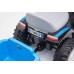 Lean Toys Elektrischer Aufsitztraktor mit Anhänger A009 Blau