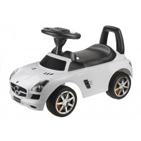 Mercedes Benz SLS AMG Weiß Kinderrutschauto Lean Toys