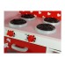 Lean Toys Spielküche aus Holz Kühlschrank Mikrowelle Spülbecken Ofen Schrank Spielzeug 2268